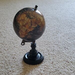 Vintage Style Black and Brown Globe